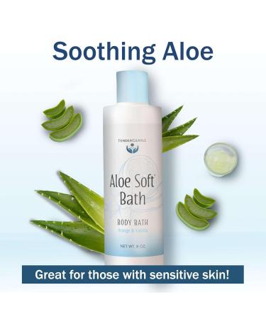 TenderGentle Aloe Body Wash for Women and Men - Pack of 2 8 oz of Body Wash for Sensitive Skin - Orange and Vanilla Scented - Buy Online on GoSupps.com