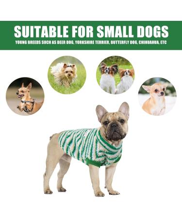 Warm Dog Sweater for Small Dogs - Plush Fleece Winter Coat (XL Green) | Cozy Puppy Sweaters for Dogs & Cats - Buy Online on GoSupps.com