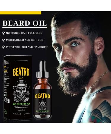 30 ml beard growth oil beard growth serum for men Fathers Day stimulates beard growth male hair growth thickens and strengthens hair growth and beard - Buy Online on GoSupps.com