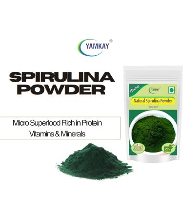 YAMKAY Natural Spirulina Powder (300 GM) - Buy Online on GoSupps.com