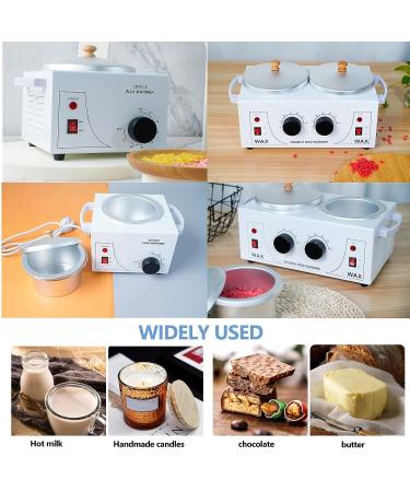 DAORDAER Professional Electric Wax Warmer for Hair Removal | Adjustable Temperature Salon Spa Wax Pot with 40 Wood Sticks - Buy Online on GoSupps.com