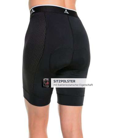 Sch ffel Women's Skin Pants 4h L - Breathable Cycling Pants with Padding 4-Way Stretch & Silver Nitrate Treatment - Optimal Performance in Black - Buy Online on GoSupps.com
