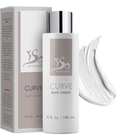 IsoSensuals CURVE Butt Enhancement Cream for Women and Men Natural Growth and Plumping Enhancer - 6 Fl Oz