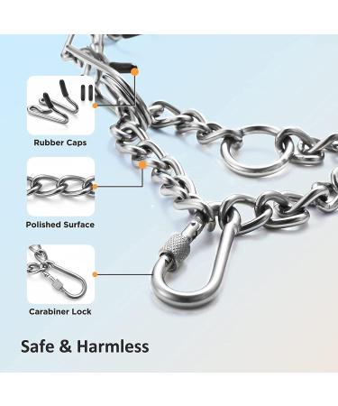 Dog Prong Collar Choke Collar for Dogs Pinch Training Collar Detachable Adjustable Choke Collar with Comfort Rubber Tips Metal Adjustable Large Middle Dog Pet Pinch Collar (A XL) A XL - Buy Online on GoSupps.com