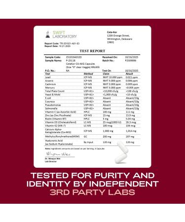 Cata-Kor NAD+ Supplement & Ca-AKG Complex - Liposomal NAD+ Supplement with Resveratrol (60 Capsules) & Ca-AKG MSM Hyaluronic Acid & Biotin Beauty Complex (90 Capsules) Third-Party Tested - Buy Online on GoSupps.com