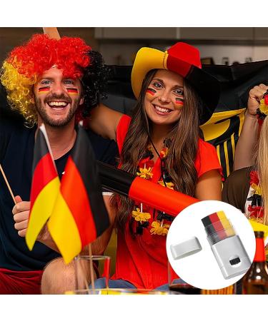 FMYODWU Germany Make-Up Brush German Fan Merchandise Germany Cheer Campaign Makeup Brush German Flag Black Red and Yellow - Buy Online on GoSupps.com