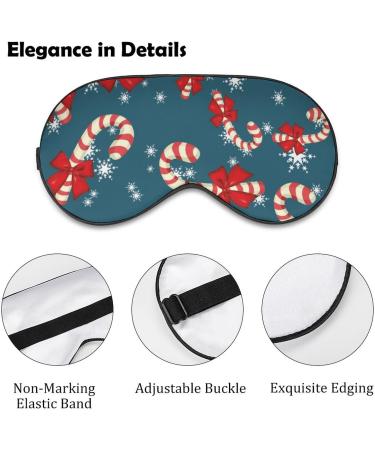 Christmas Sweets Sleep Mask for Men and Women | Adjustable Strap, Blocks Light for Night Travel and Nap | Eye Cover for Sleeping Blindfold - Buy Online on GoSupps.com