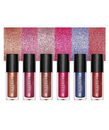 Allbesta Metallic Make-Up Lipgloss Lipstick | Waterproof Glitter Shine | 0.11oz | International Shipping Available - Buy Online on GoSupps.com