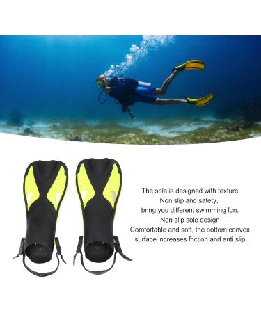 BOLORAMO Swimming Fins for Adults - Premium Diving Fins in Black & Yellow (Size 9-11 / 42-45) - Perfect for Open Water Adventures - Buy Online on GoSupps.com