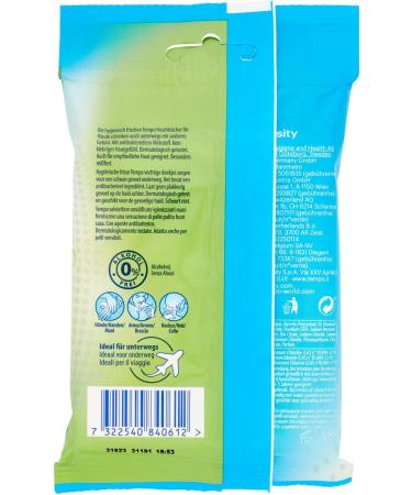 Tempo Wipes Fresh To Go - 5 Packs of 10 Wipes for International Shipping | Premium Disposable Wipes - Buy Online on GoSupps.com