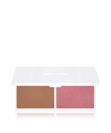 Lune+Aster Dusk Bronzer & Blush Palette - Bronzer and blush duo creates a sun-kissed glow