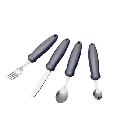 HomeCraft Newstead Cutly Set - Retail Packed (Eligible for Vat Relief in the UK) Adaptive Dining Aid Utensil for Elderly Disabled Parkinson's Disease & Arthritis EAT EASIER NON -SLIP Grip