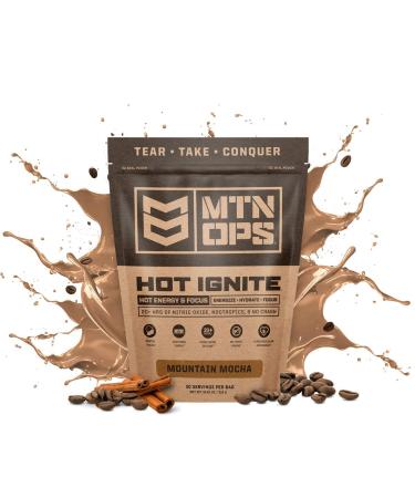 MTN OPS Hot Ignite Energy Drink Mix Mountain Mocha - 30 Servings, 1.18 Pound - Buy Online on GoSupps.com