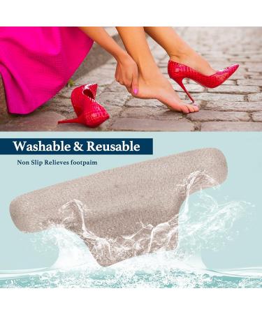 Heel Cushion Pads - Gel Heel Protectors & Grips for Loose Shoes | 4 Pairs (2 Beige + 2 Black) - Comfort & Fit for Men & Women - Buy Online on GoSupps.com