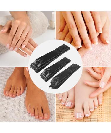 Buy Lectorias 3-Piece Nail Clippers Set - Curved & Slanted for All Nail Types | Premium Fingernail & Toenail Cutter - Buy Online on GoSupps.com