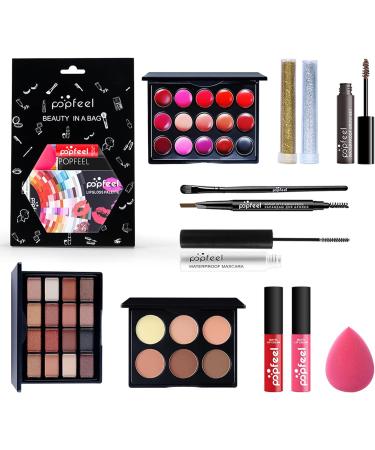 Holzsammlung All In One Makeup Kit - Full Cosmetics Set with Eyeshadow, Lipstick, and More - Ideal Gift for Women, Girls, and Teens (A08) - Buy Online on GoSupps.com