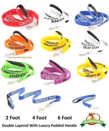 NERVOUS FriendlyDogCollars Colour Coded Dog Accident Prevention Leads 1.2m Prevents Dog Accidents By Letting Others Know Your Dog In Advance Award Winning NERVOUS Yellow - Buy Online on GoSupps.com