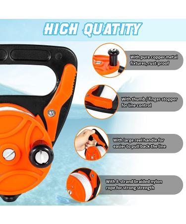 Seafard Compact 150ft Scuba Dive Reel Kayak Anchor | Thumb Stopper for Safe Underwater Diving - Red - Buy Online on GoSupps.com