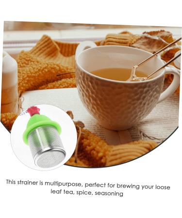 ABOOFAN 4pcs Tea Strainers for Loose Tea Creative Tea Strainer Tea Making Gadget Creative Tea Infuser Silicone Reusable Tea Infuser Spices Balls Strainer Cute Silica Gel Diffuser 9x5cmx4pcs Assorted Colorx4pcs - Buy Online on GoSupps.com