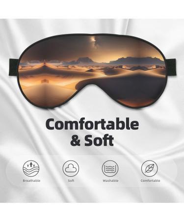 Desert Stars Eye Mask - Soft Adjustable Sleep Mask for Men & Women | Ultimate Nighttime Comfort - Buy Online on GoSupps.com