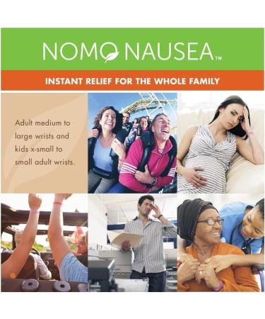 NOMO Anti Nausea Wristband Bundle | Acupressure Relief Band with Peppermint Aromatherapy | Small Size for Kids to Adults | Black Purple Pack of 4 - Buy Online on GoSupps.com