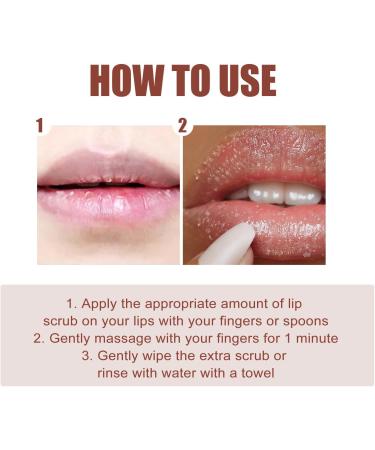 Gommage l vres au sucre pour l vres fonc es exfoliant naturel avec vitamine E hydratant et adoucissant traitement exfoliant pour les l vres s ches gerc es et ternes pour homme et femme - Buy Online on GoSupps.com