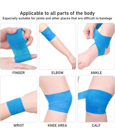 15pcs self-Adhesive Bandages Breathable Elastic Bandages Non-Woven Sports Tape Fitness Bandages Solid Color Sweat-Absorbing Bandages for Sports Protection Pets etc. - Buy Online on GoSupps.com