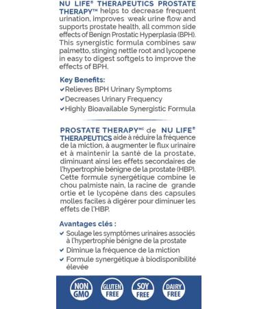 NuLife Therapeutics by NuLife Vitamins Prostate Therapy - BPH Support Formula 120 Count 120 count (Pack of 1) - Buy Online on GoSupps.com