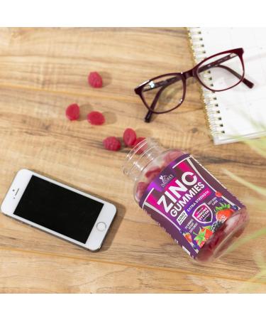 Nature's High Potency Zinc Gummies 50mg - Immune Health Support & Antioxidant Supplement - Vegan, Non-GMO, Gluten Free - 120 Gummies - Buy Online on GoSupps.com