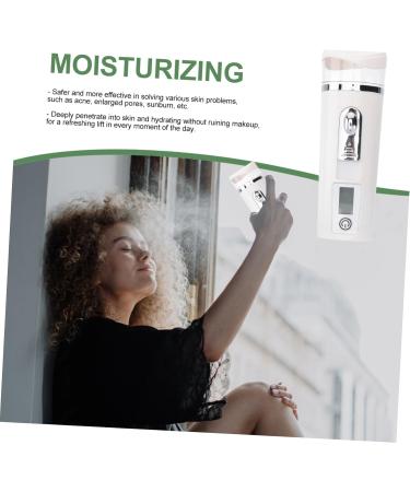 Healeved 3pcs Hydrating Instrument Facial Mist Sprayer Handheld Steamer Banana Hair Claw Clips Abs White - Buy Online on GoSupps.com