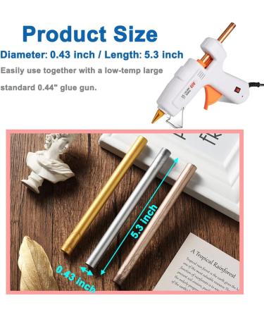 20 Premium Mailable Glue Gun Sealing Wax Sticks - Vintage Gold for Wax Seal Stamp | Perfect for Wedding Invitations, Cards, Envelopes, and More - Buy Online on GoSupps.com