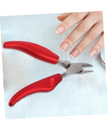 Housoutil Hawk Mouth Pliers Pedicure Nail Cuticle Mouse Halloween Girl Manicure Nail Art Tool para Handle Rubber and Plastic Red Heavy Manicure Tools - Buy Online on GoSupps.com