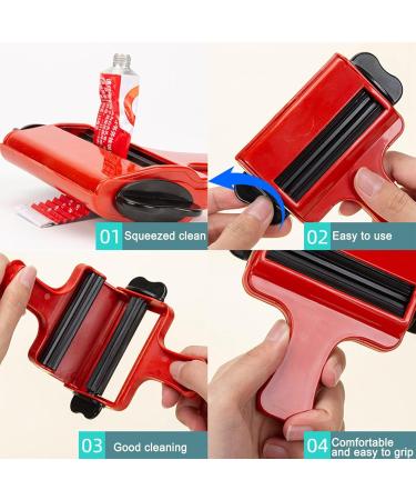 Toothpaste Squeezer Tool Tooth Paste Winder Clip Manual Tube Dispenser Tool - Bathroom Supplies Toothpaste Saver Roller for Kids Women Men Family Cle-ca - Buy Online on GoSupps.com