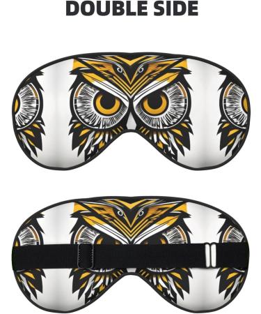 Buy Cute Owl Pattern Double-Sided Eye Mask - Soft Light Blocking for Better Sleep - International Shipping Available - Buy Online on GoSupps.com