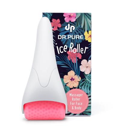 Dr. Pure Ice Roller for Face Massage  Face Roller for Reduce Puffiness Tighten Skin  Face Icing Cold Massager Cooling Facial Eye Roller  Women Gifts Skin Care Tool Ice Roller A- Pure white