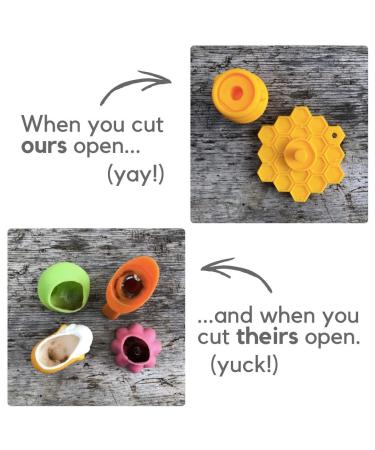 ScrubBEE Silicone Scrubber for Kids - Promotes Independent Hand & Body Washing - Easy Grip Handle - Ultra Soft Bristles - BPA Free - Yellow - Buy Online on GoSupps.com