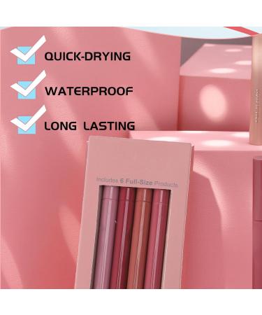 Buy Lip Liner Marker Set - 6 Matte Colors Waterproof & Long-Lasting for Perfect Lips | International Shipping - Buy Online on GoSupps.com