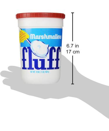 Marshmallow Fluff - Vegetarian Marshmallows - Gluten-Free - Great for Cakes Smores and as Kids' Treats 454 g - Buy Online on GoSupps.com