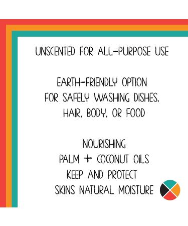Biodegradable All-Purpose Castile Soap 8oz - Unscented Eco-Friendly Camping Soap | Organic Multi-Purpose Cleanser for Dishes Face Hair Laundry - Made in Montana USA - Buy Online on GoSupps.com