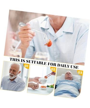DOITOOL Adaptive Hand Tableware - Lightweight Feeding Assist Fork for Elderly and Disabled - Ergonomic Angled Design - Buy Online on GoSupps.com