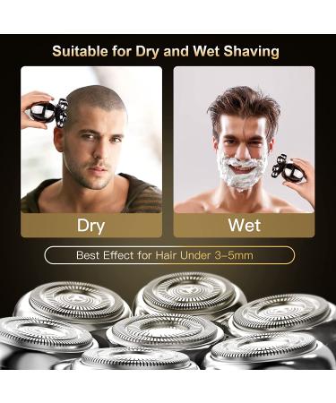 7D Head Shavers for Bald Men - 6 in 1 USB Rechargeable Electric Razor | Wet & Dry Bald Head Clipper & Trimmer - Buy Online on GoSupps.com