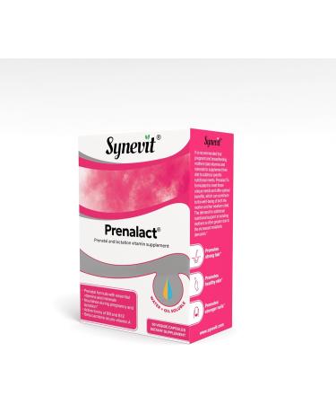 Synevit Prenalact : Prenatal & Lactation Supplement | 19 Essential Vitamins & Minerals for Pregnancy & Breastfeeding | Supports Mother & Baby | 60 Capsules - Buy Online on GoSupps.com