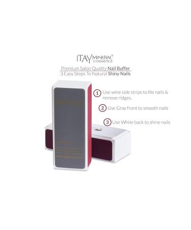 Itay Mineral Cosmetics Natural Nail Buffer Diamond Buffing Block - 3 Pack - Buy Online on GoSupps.com