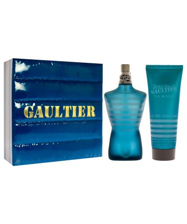 Jean Paul Gaultier Le Male for Men - 2 Pc Gift Set 4.2oz EDT Spray 2.5oz All-Over Shower Gel Cedar 1 Fl Oz (Pack of 2) - Buy Online on GoSupps.com
