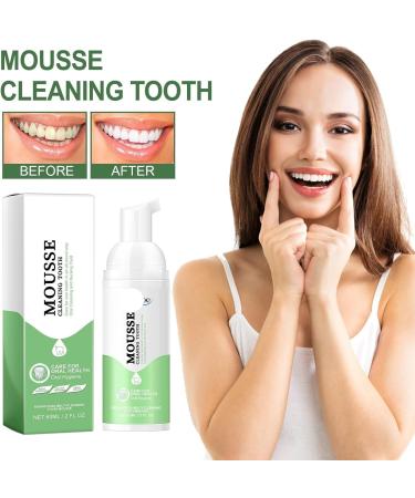 Portable Press-Type Teeth Whitening Foam Toothpaste - Remove Tartar & Stains Cleanse & Protect Gums Brighten & Whiten Teeth(3PCS) 1 Count (Pack of 1) - Buy Online on GoSupps.com