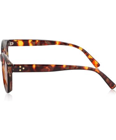 FEISEDY Reader Sunglasses B2895 - Tinted Reading Glasses for Women & Men | Square Leopard Frame & Gradual Tea Lens 2.5x - International Shipping Available - Buy Online on GoSupps.com