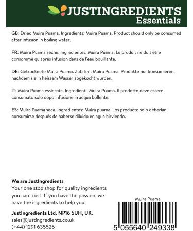 JustIngredients Essentials Muira Puama 250 g (Pack of 3) 250 g Pack of 3 - Buy Online on GoSupps.com