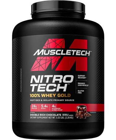 MuscleTech Nitro-Tech Performance Protein - Chocolate Flavour, 5lbs - Muscle Building & Recovery - Buy Online on GoSupps.com