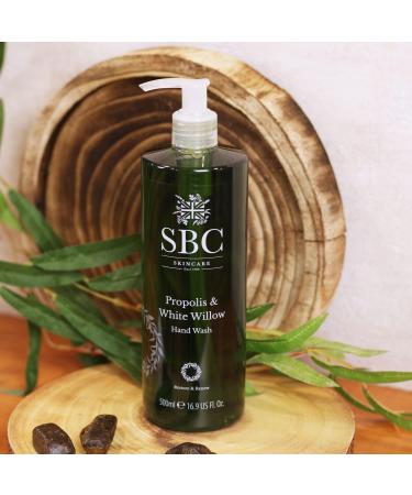 SBC Skincare Propolis & White Willow Moisturising Gel 500ml - Lightweight Face and Body Gel Moisturiser for Sensitive Reactive or Blemish-Prone Skin - Buy Online on GoSupps.com