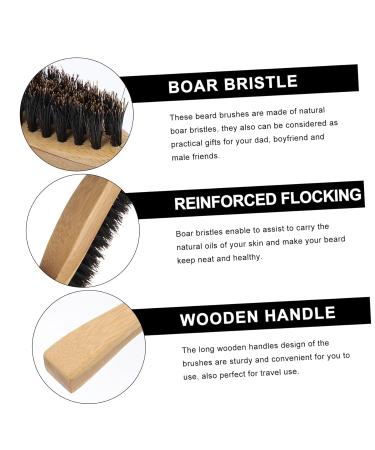 Shop Angoily 3-St Bartbrush Combs for Men | Wild Boar Bristle Beard & Hair Care Tools - Buy Online on GoSupps.com